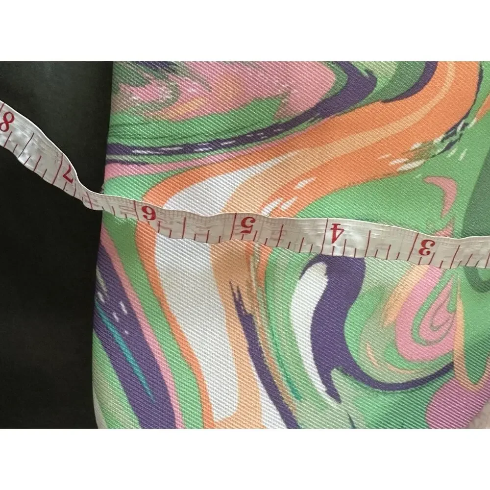 Clinique 2x Multicolor Pastel Swirl Makeup Bag 9